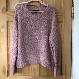 Anthropologie Pink Popcorn Knit Sweater - Sz L - Social Standard by Sanctuary